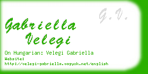 gabriella velegi business card